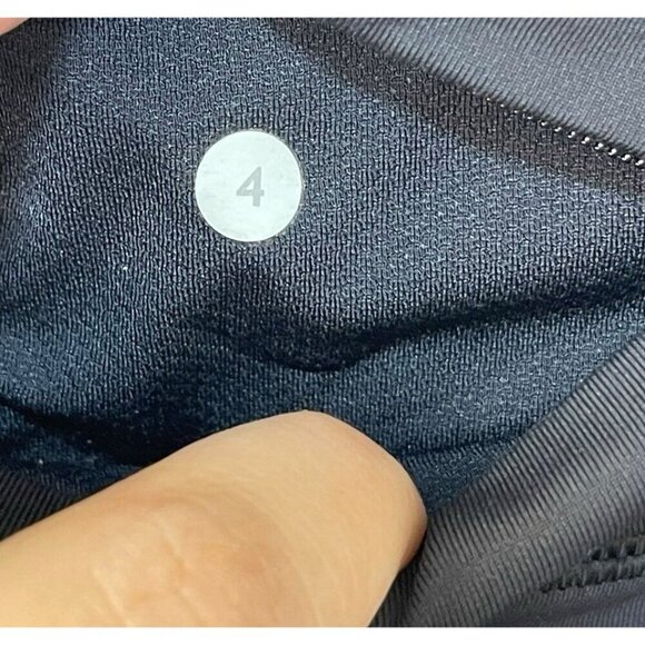 LULULEMON Speed Tight III Ruched Ankle Black Full Pocket Legging Size 4 - Picture 7 of 8